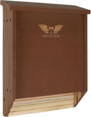 WildYard BIGBATBOX front view showing brown cedar and large capacity benefit