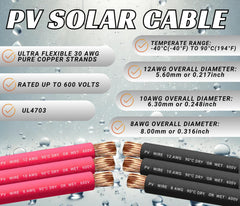 WindyNation close-up of male and female PV connectors demonstrating weatherproof IP67 sealing for reliable outdoor use