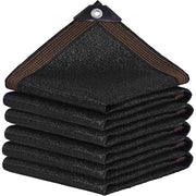 winemana front view of 8x20 black shade cloth showing full coverage and protection
