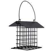 winemana front view hanging suet feeder showing sturdy design and bird access