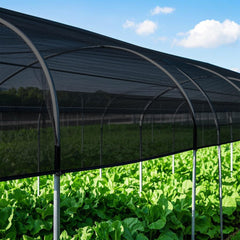 winemana shade over garden bed in use protecting seedlings and reducing sun exposure