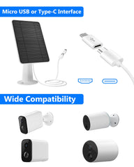 WININMETA long 13ft cable with Micro USB and USB-C connectors for flexible placement