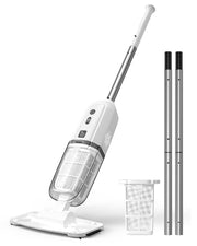 WITBOX front view showing full cordless pool vacuum and handle for easy control