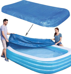 WJGHRH cover on pool front view showing full protection and easy setup