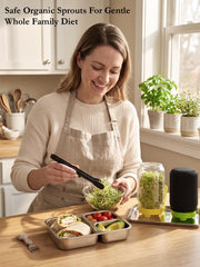 Wliurf blackout sleeves on jars demonstrating light control for better sprouts