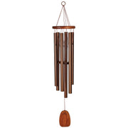 Woodstock Chimes front view showing bronze finish and balanced tuning benefit soothing melody