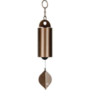 Woodstock Chimes front view showing full 24-inch wind bell and polished finish, enhances outdoor ambiance