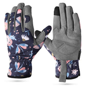 WORKPRO floral gloves front view showing fit and pattern for comfortable gardening