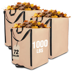 WORKPRO front view 72-gallon bag showing large capacity and durability