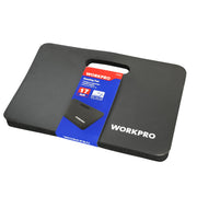 WORKPRO front view of kneeling pad showing size and portability for quick comfort