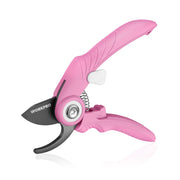 WORKPRO front view pink pruning shears for neat garden cuts