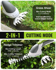 WORKPRO close-up of grass shear blade highlighting sharp edges for precise lawn trimming
