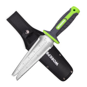 WORKPRO hori hori front view showing full blade and handle, ideal for versatile garden tasks