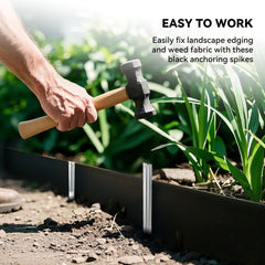 Worth pointed tip driven into soil demonstrating efficient penetration and firm anchoring