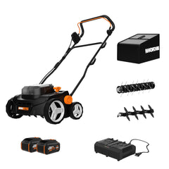 WORX front angle full unit showing compact cordless design and easy maneuvering