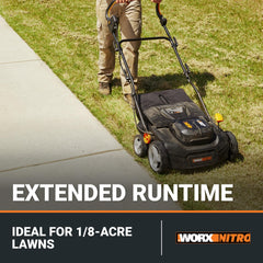 WORX folded handle in storage position demonstrating space-saving convenience