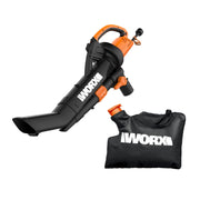 WORX Trivac WG509 front view showing controls and tube, clear ergonomic design benefit