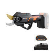 WORX WG330 front view showing compact powered lopper and controls for easy handling