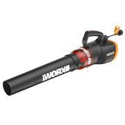WORX WG520 front view showing compact blower for easy yard cleanup