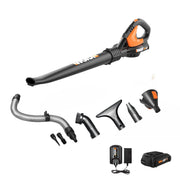 WORX front view showing compact blower benefits fast spot cleanup