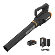 WORX WG547 front view showing compact blower and wide airflow benefit