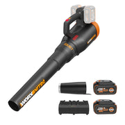 WORX front profile showing blower design and fast clearing benefit