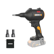 WORX WX099L.9 front view showing compact blower and ergonomic grip for easy handling