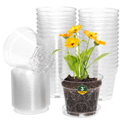 WSMKSZ front view showing 3 inch clear nursery pots and organized storage benefit