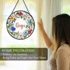 WUHSDIBC Gigi floral metal frame close-up showing secure edge finish