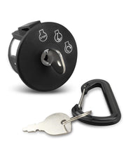 Wujexuhe ignition switch front view with two keys showing easy replacement benefit