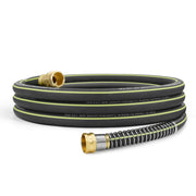 Wurzberge coiled 25ft hose front view showing compact storage and easy handling