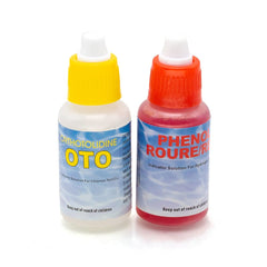 WWD POOL test tubes being used at poolside for immediate results