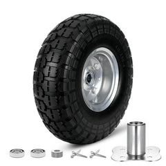 WYERSEA front view solid wheel showing tire and rim for reliable replacements