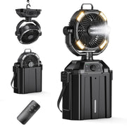 XAP front view showing fan and misting nozzles, delivers powerful cooling