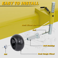 XaXmTee layout of bolts, bushings, lock nuts and gaskets emphasising complete kit convenience