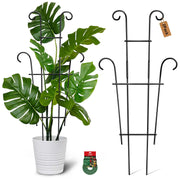 Xeeol front view showing 23in trellis pair and included ties for easy setup