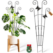 Xeeol trellis front view showing butterfly pattern and sturdy grid, decorative support