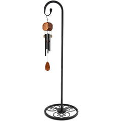 Xensdenban front view of full 63-inch shepherd hook stand showing stability benefit
