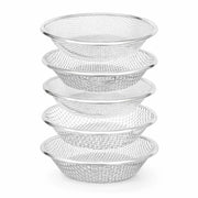 Xicooka front view of five-pack sieves showing full set and benefit of variety