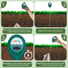 XLUX meter inserted in deep pot showing accurate root-zone moisture benefit