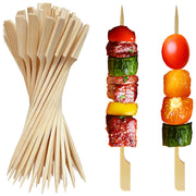 XMZY pack front showing 200 bamboo paddle skewers and clear benefit