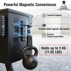 XOIEPZE mounted on Traeger side showing tidy cables benefit during use