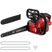 XTENSEN front view of 16-inch chainsaw showing full tool for versatile cutting