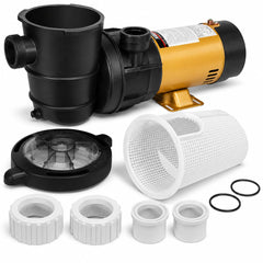 XtremepowerUS pump front view showing compact durable housing and easy connections