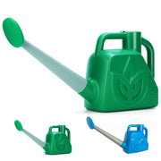 XXXFLOWER front view of green watering can showing capacity and shape, easy storage