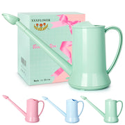 XXXFLOWER front view of green watering can showing compact design and balance