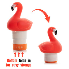 XY-WQ flamingo collapsed for compact storage and garage shelf saving