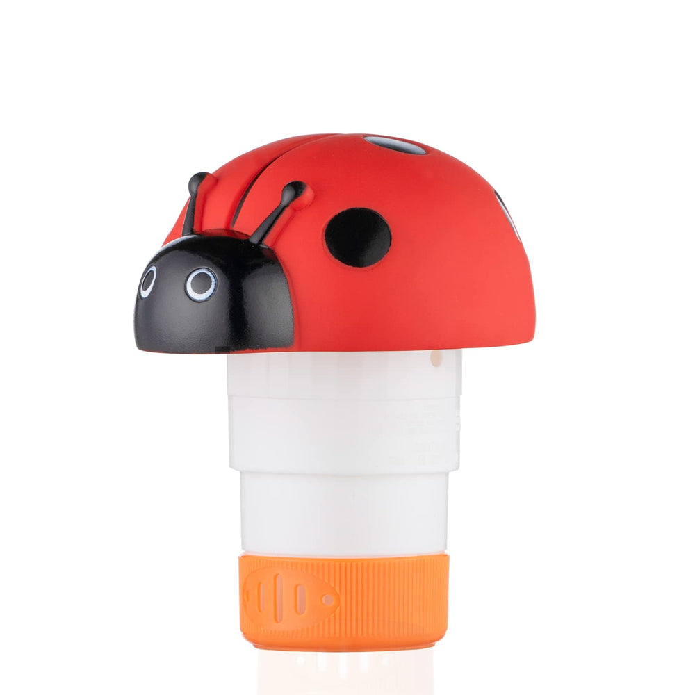 XY-WQ ladybug floater front view showing cheerful design and easy placement benefit