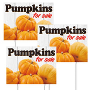Yalikop front view pumpkin sign showing vibrant colors and clear message