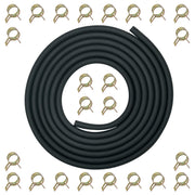 YAMAKATO front view of fuel hose kit showing length and clamps for easy replacement